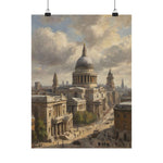 St. Paul’s Cathedral Vintage Art Poster — Matte Vertical London Print
