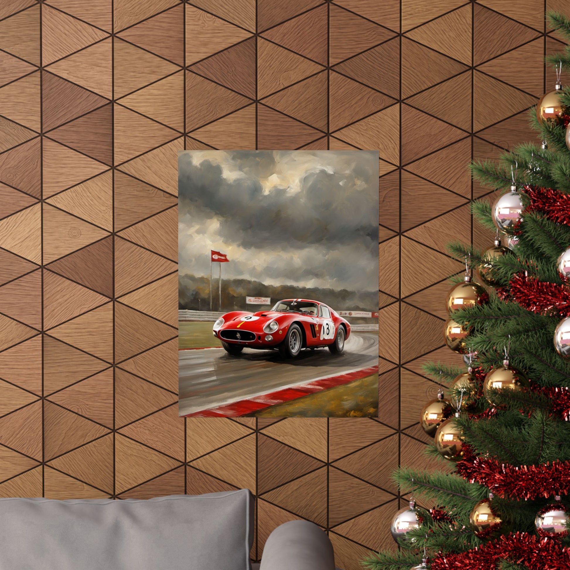 Racing Car Matte Vertical Posters, Sports Wall Art, Automotive Decor, Gift for Car Enthusiasts, Vintage Racing Print Printify