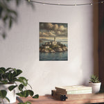 Lighthouse Island Matte Poster — Coastal Nautical Wall Art - AquilVision
