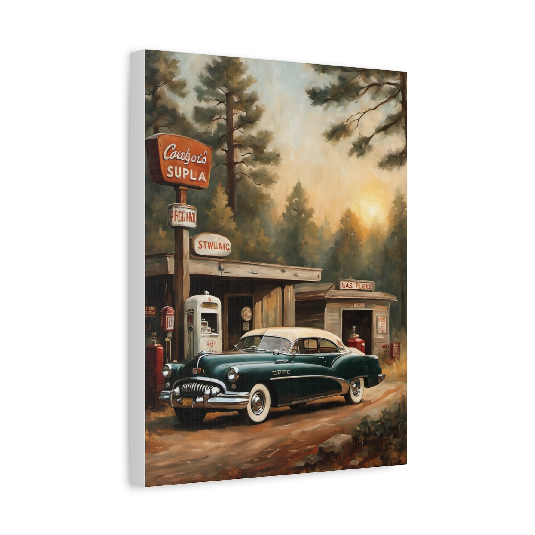 1950 American Riviera Dream Canvas - Forest Edition - AquilVision