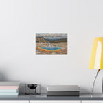 Yellowstone Grand Prismatic Spring Matte Horizontal Poster — Scenic National Park Landscape Wall Art - AquilVision