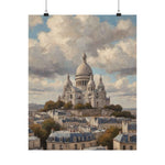 Paris Sacré-Cœur Matte Poster — Vintage Cityscape Wall Art - AquilVision