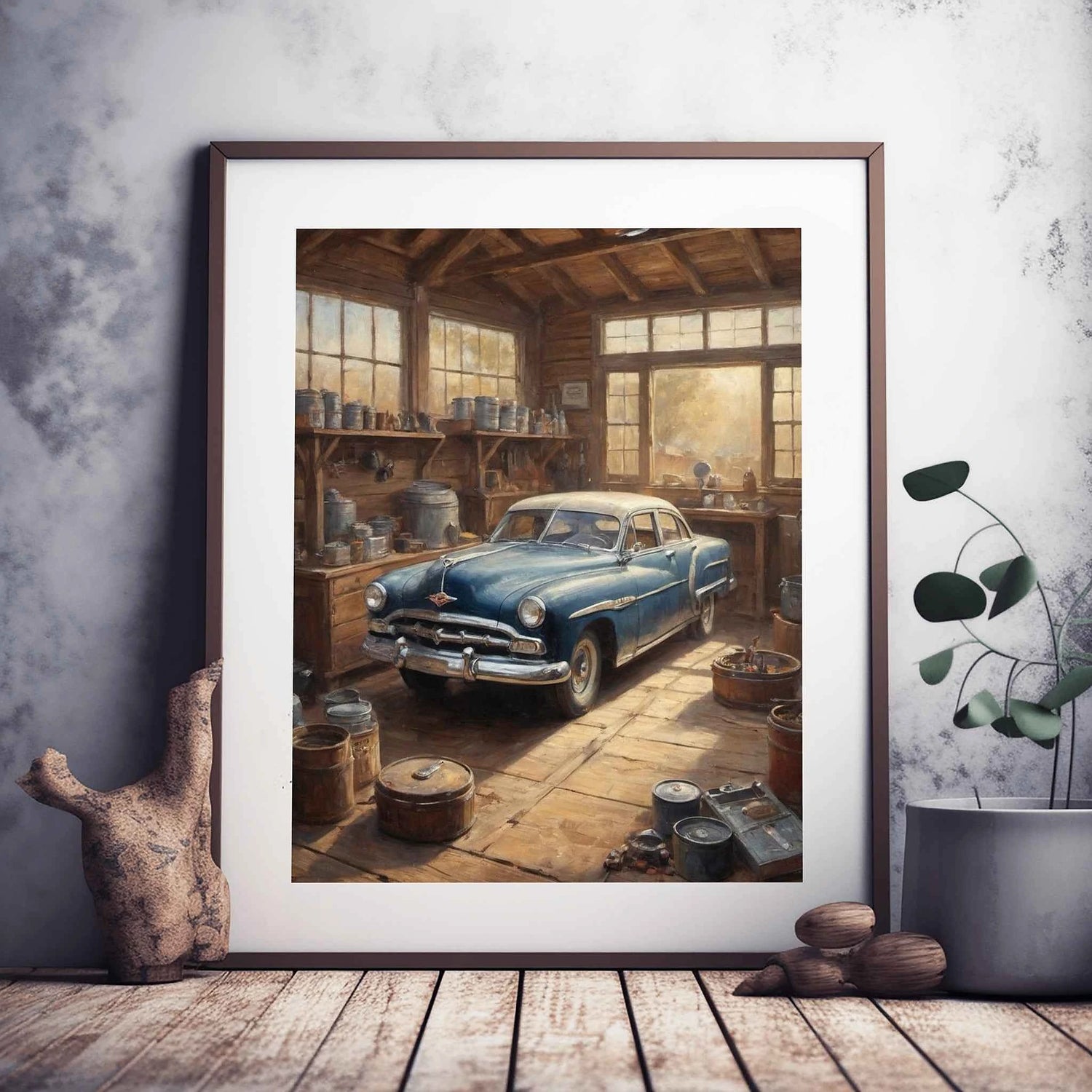1953 Step-Down Legend "The Garage" Art Print | Vintage Racing Workshop