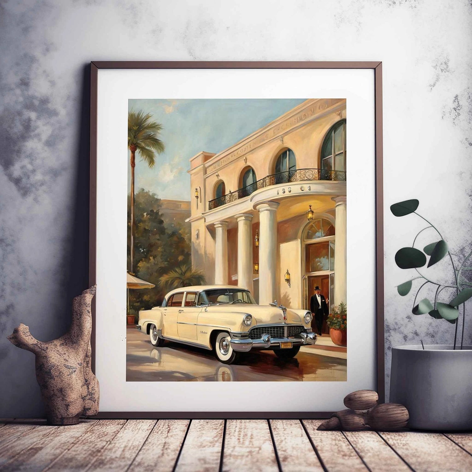 1956 Amerikanische Luxus-Limousine für offizielle Anlässe – Hotel Edition | Poster Leinwand