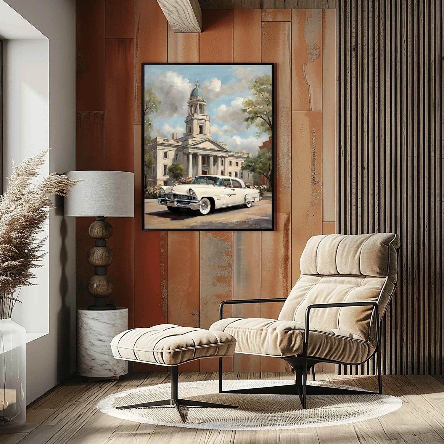 1956 Amerikanische Luxus-Limousine für offizielle Anlässe - Town Edition | Poster auf Leinwand