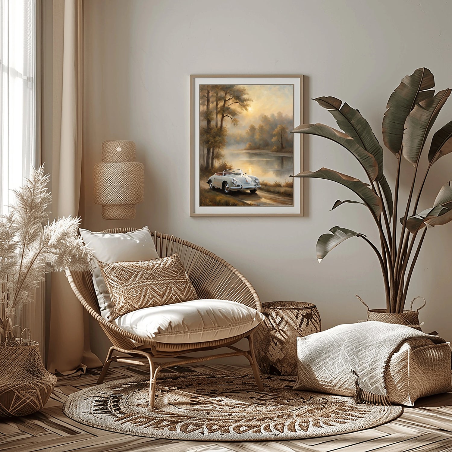 1956 German Speedster Icon – Lakeside Edition | Poster Leinwand