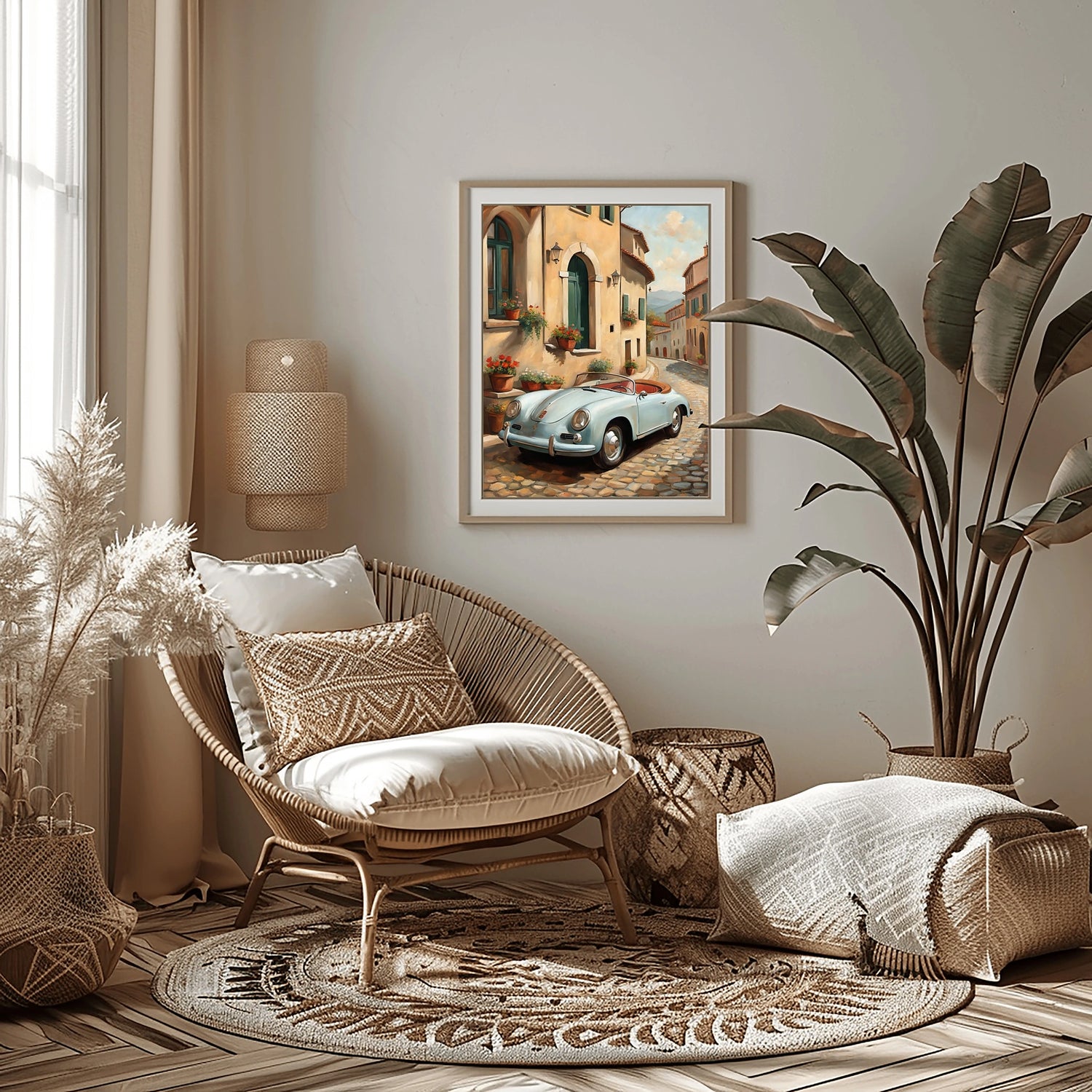 1956 Deutsche Speedster Ikone - Stadt-Edition | Poster Leinwand