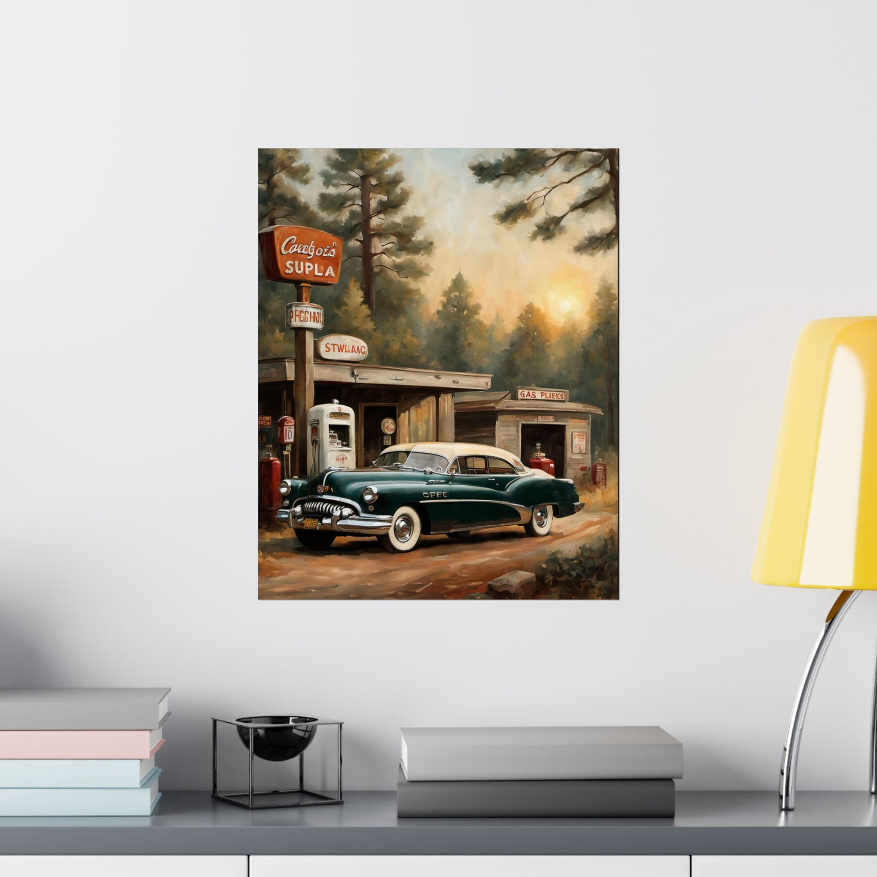 1950 American Riviera Dream Poster - Forest Edition - AquilVision