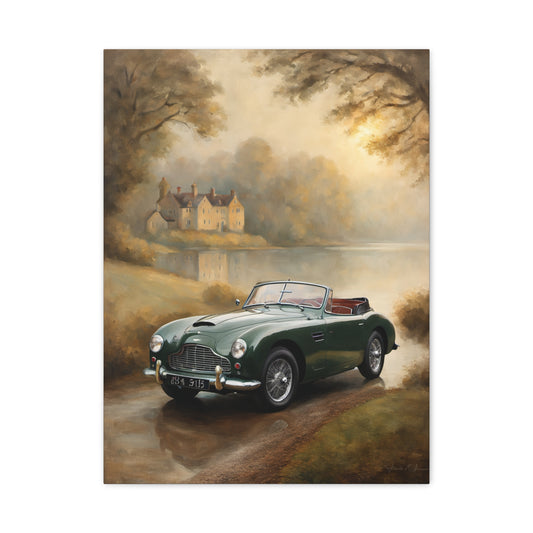 Vintage Car Canvas Art, Classic Car Wall Decor, Automotive Artwork, Retro Car Print, Home Decor for Car Lovers
