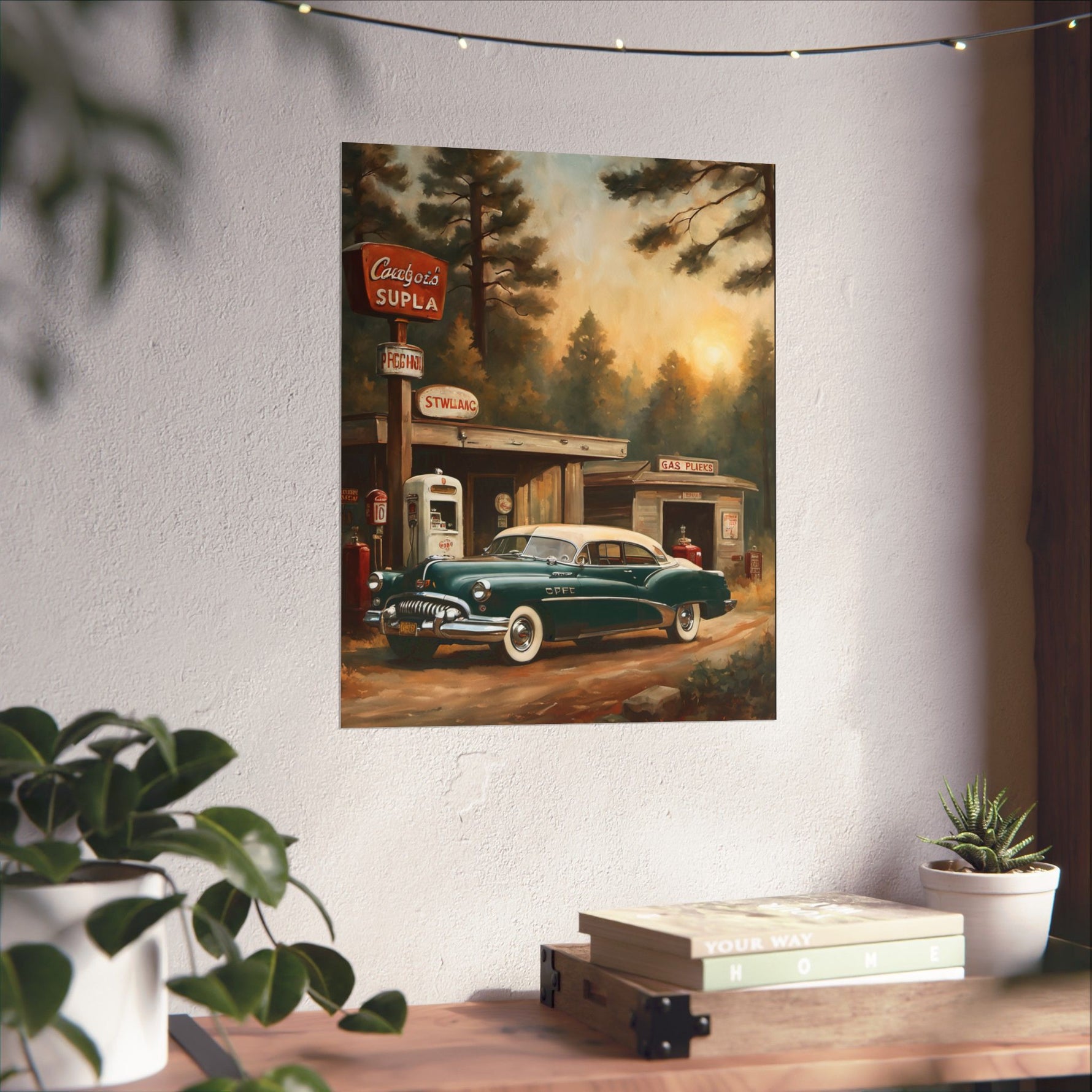 1950 American Riviera Dream Poster - Forest Edition - AquilVision