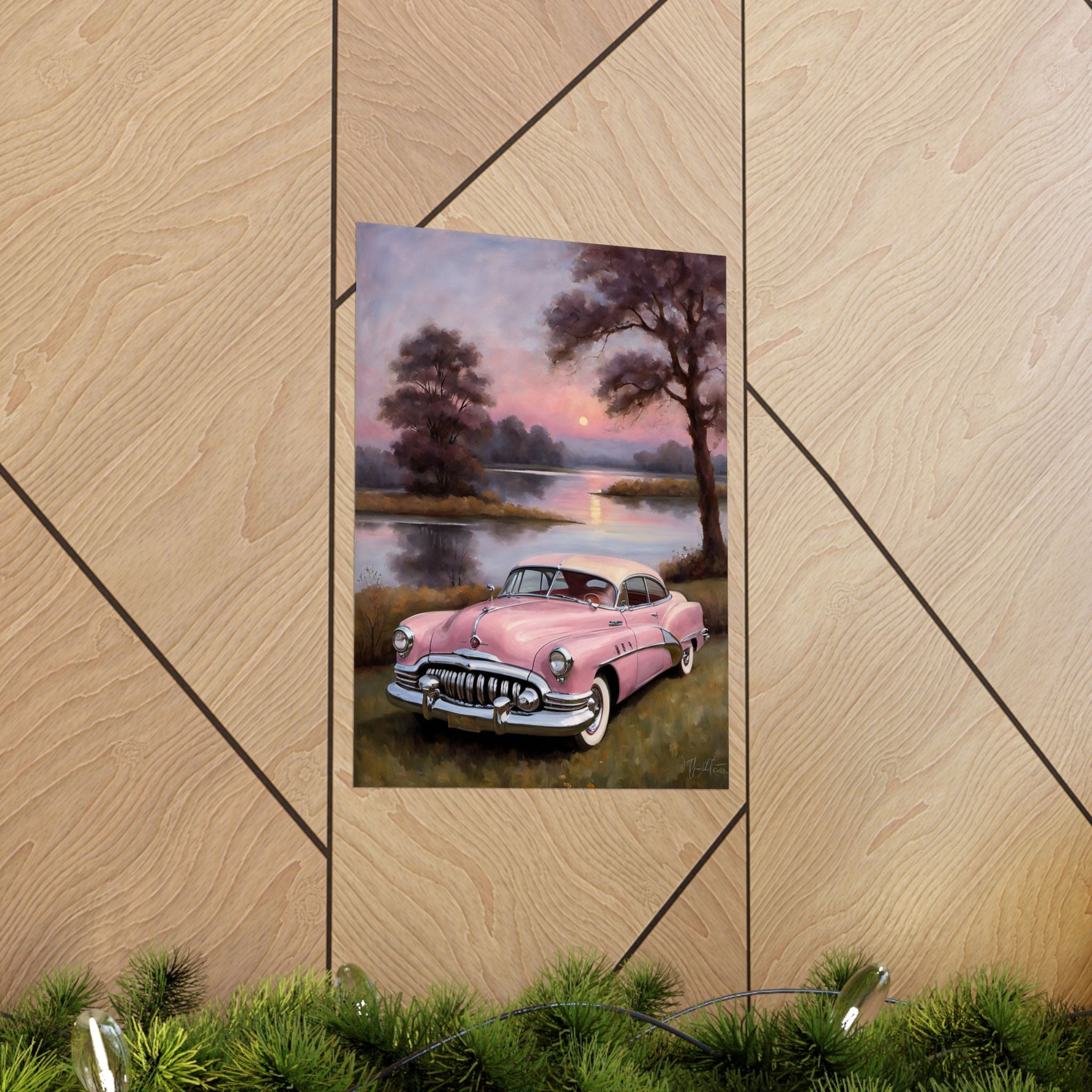 1950 American Riviera Dream Poster - Lake Edition - AquilVision