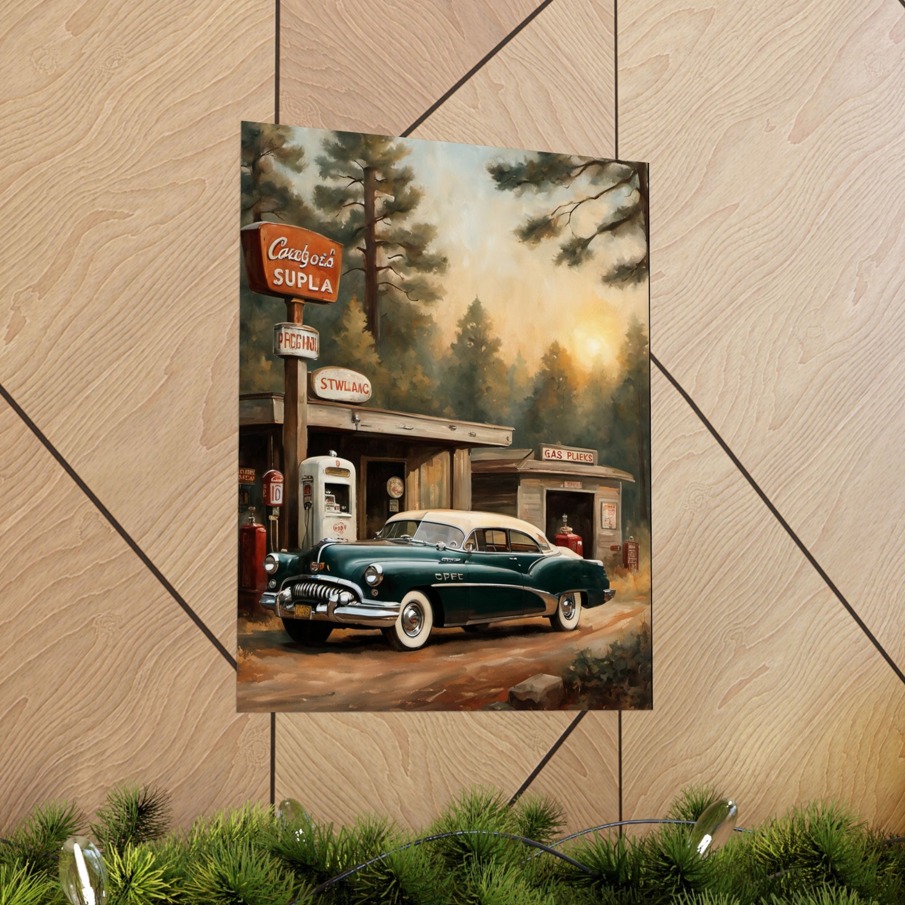 1950 American Riviera Dream Poster - Forest Edition - AquilVision