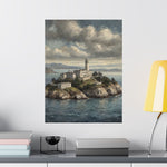 Lighthouse Island Matte Poster — Coastal Nautical Wall Art - AquilVision