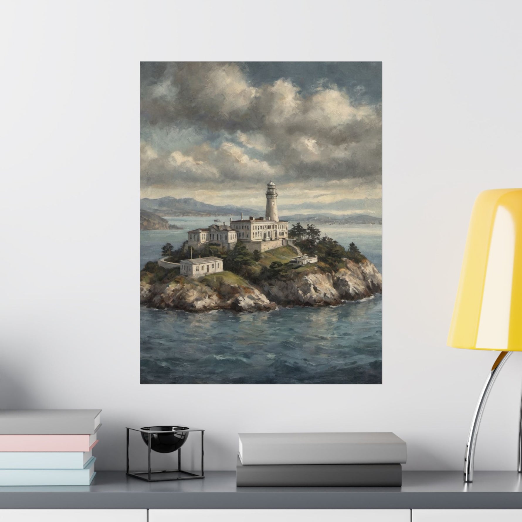 Lighthouse Island Matte Poster — Coastal Nautical Wall Art - AquilVision