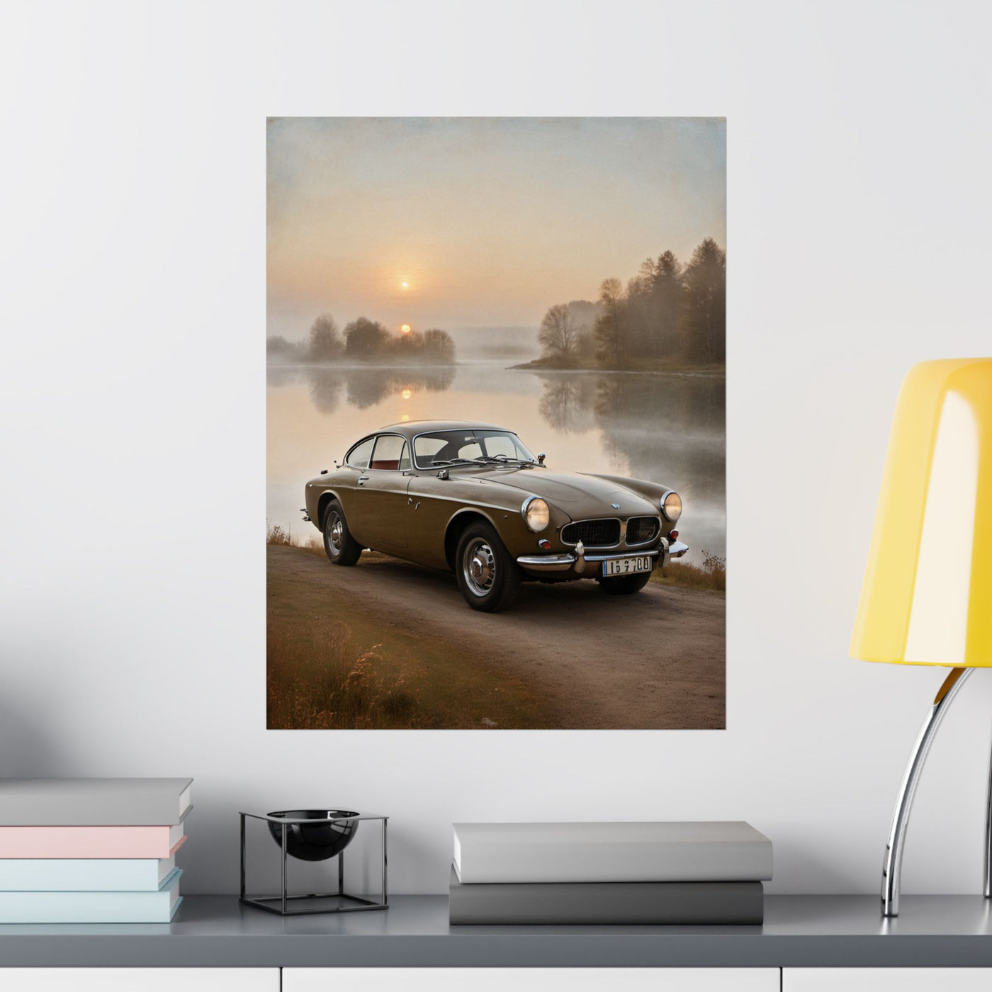Vintage Car Matte Poster, Classic Automobile Wall Art, Home Decor, Gift for Car Lovers, Retro Wall Print, Vintage Style Printify