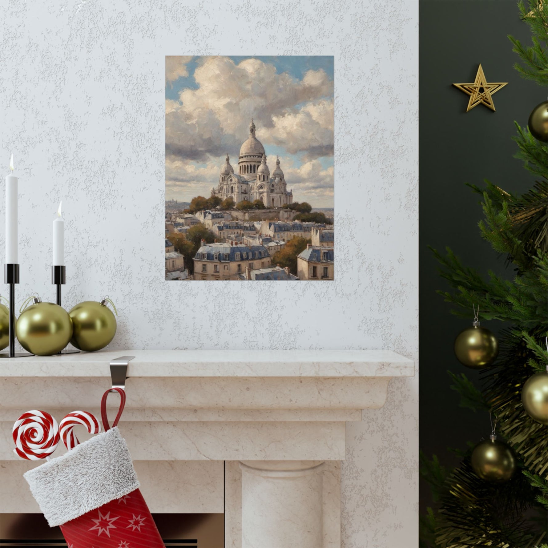 Paris Sacré-Cœur Matte Poster — Vintage Cityscape Wall Art - AquilVision