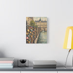 Paris Love Locks Canvas Print — Matte Stretched Wall Art - AquilVision