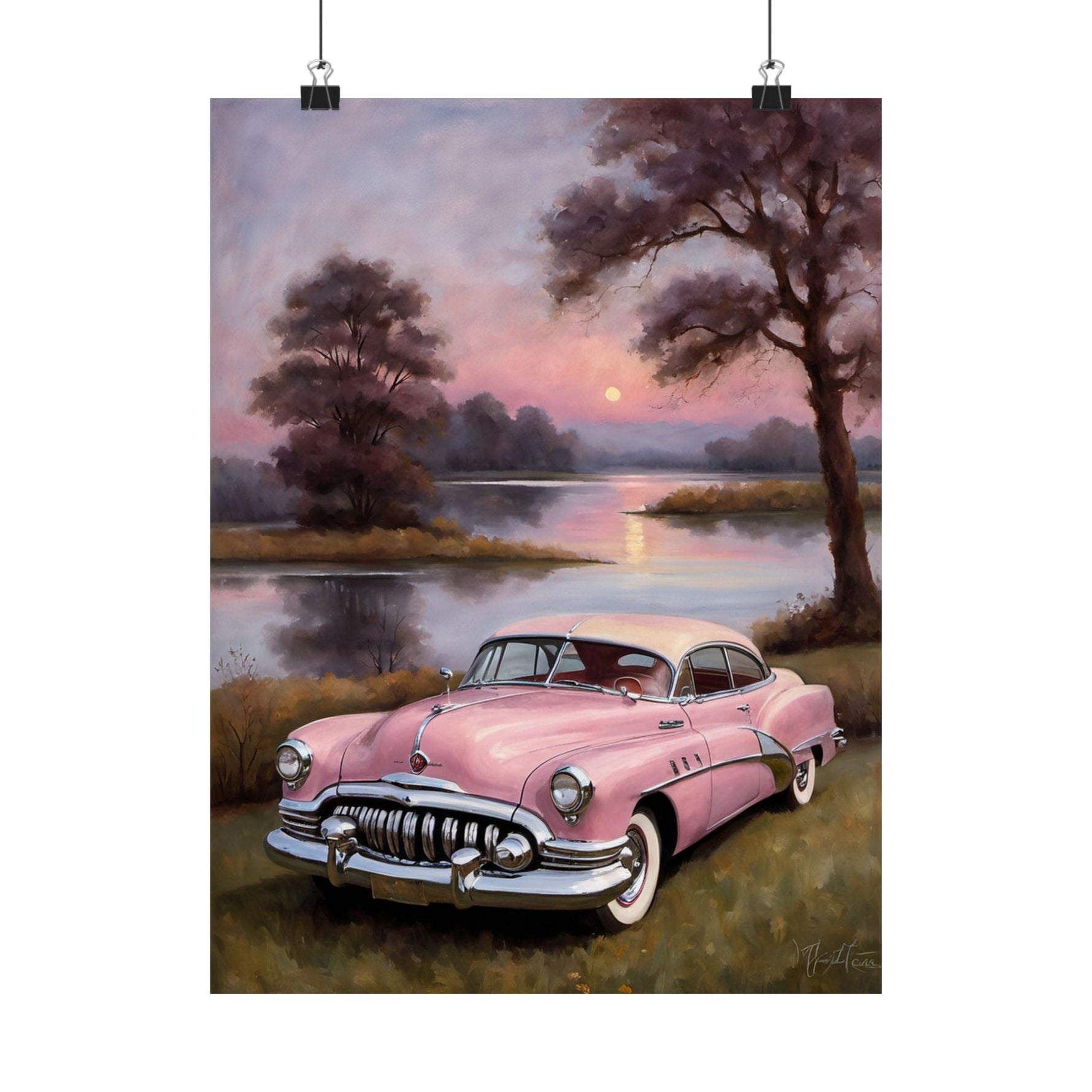 1950 American Riviera Dream Poster - Lake Edition - AquilVision