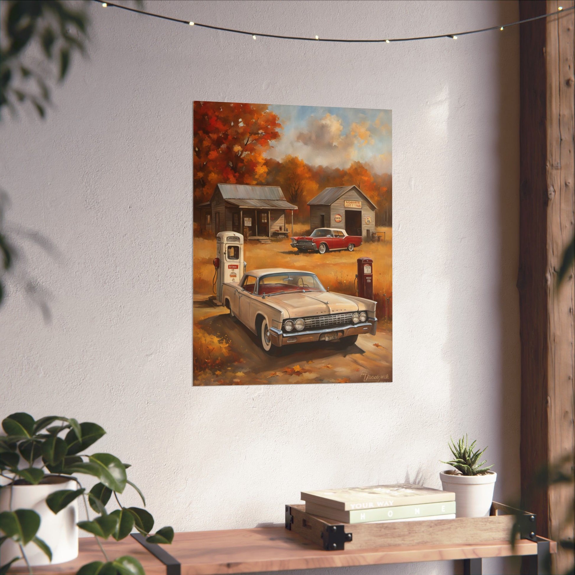 Vintage Car Adventure Matte Vertical Posters | Retro Wall Art, Home Decor, Classic Car Gifts, Gift for Him, Nostalgic Art Printify