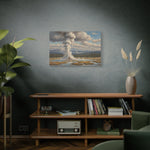 Geyser Landscape Canvas Print — Yellowstone Steam Eruption Wall Art - AquilVision