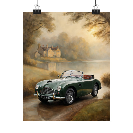 Vintage Car Wall Art, Matte Vertical Posters, Classic Decor, Home Office Decor, Gift for Car Enthusiasts, Automotive Artwork