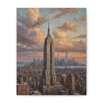 Empire State Building Cityscape Canvas Wall Art — Matte Stretched NYC Skyline