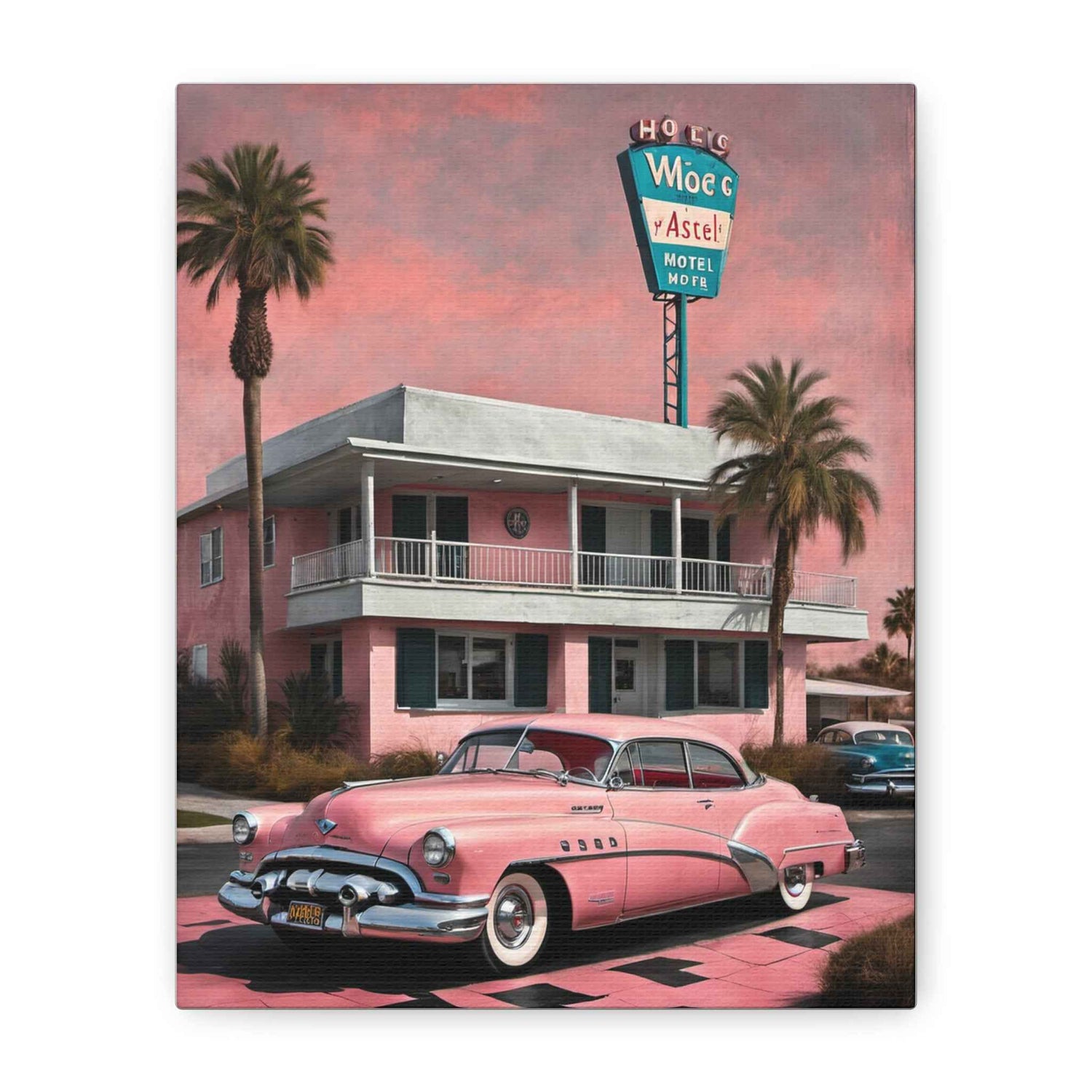 1950 American Riviera Dream Canvas - Motel Edition - AquilVision