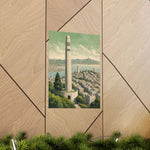 Coit Tower San Francisco Matte Poster — Vintage Cityscape Vertical Wall Art - AquilVision