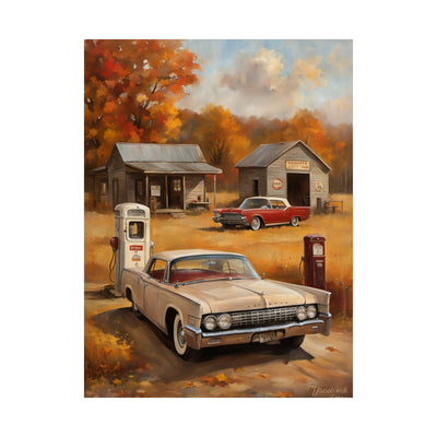 Vintage Car Adventure Matte Vertical Posters | Retro Wall Art, Home Decor, Classic Car Gifts, Gift for Him, Nostalgic Art Printify