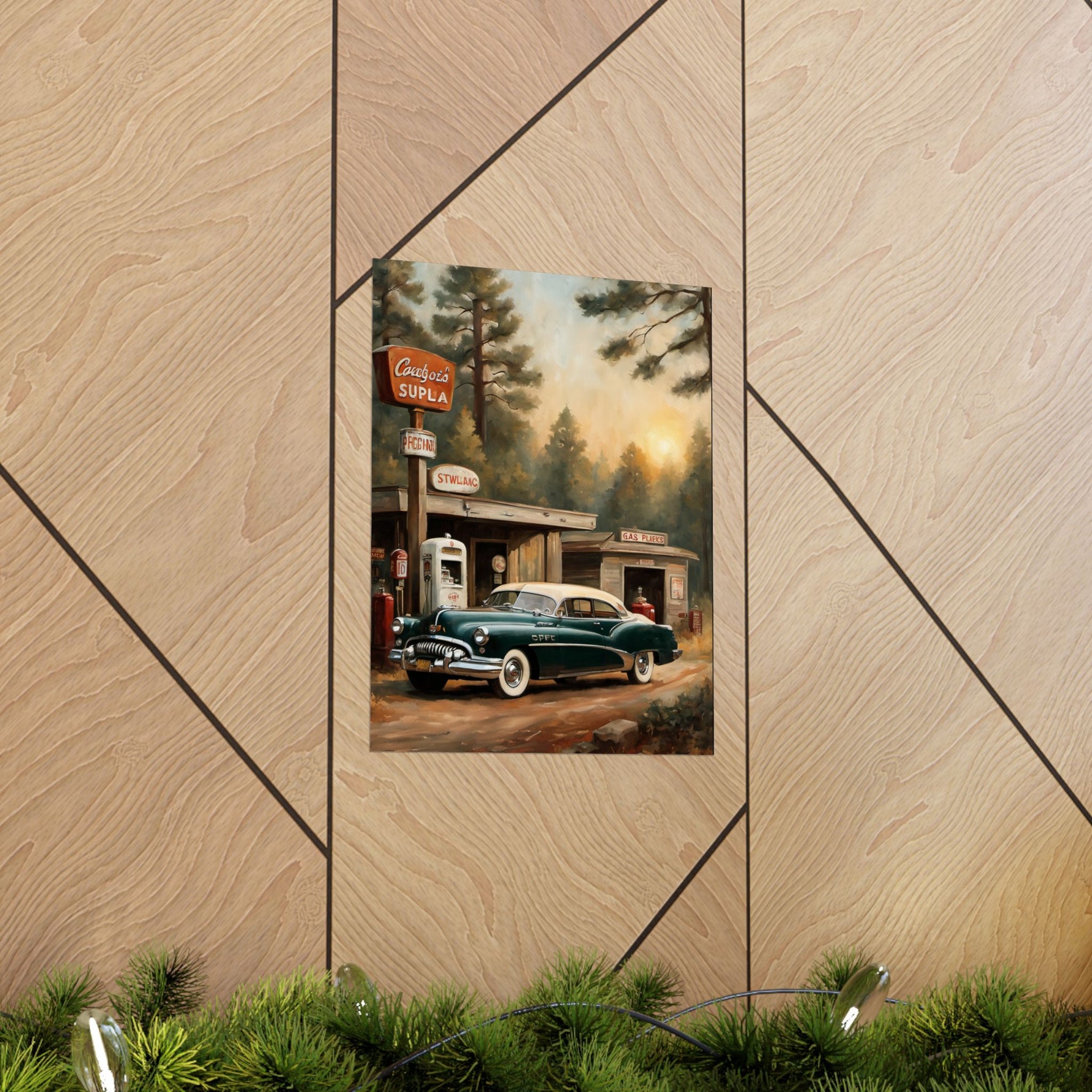 1950 American Riviera Dream Poster - Forest Edition - AquilVision