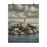 Lighthouse Island Matte Poster — Coastal Nautical Wall Art - AquilVision