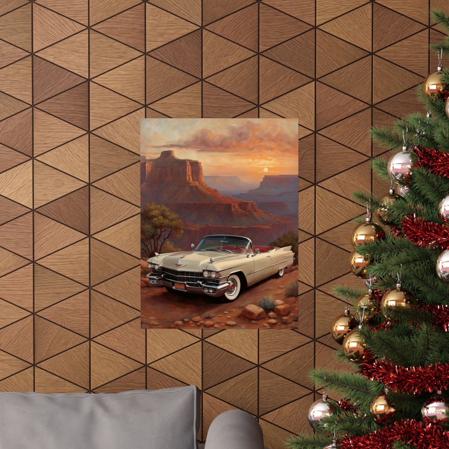 Vintage Car Wall Art Poster, Matte Vertical Posters, Classic Car Decor, Retro Home Decoration, Gift for Car Enthusiasts - AquilVision
