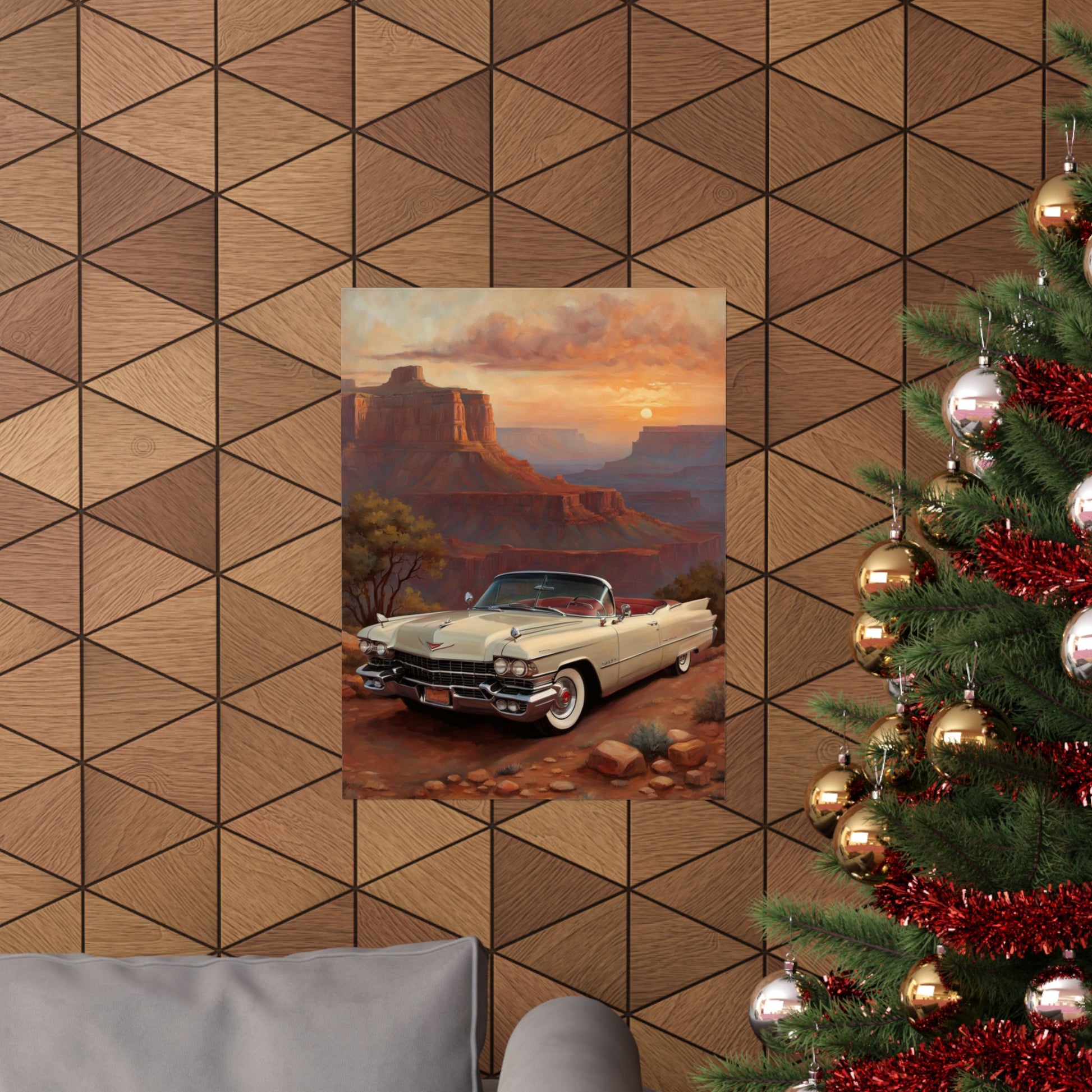 Vintage Car Wall Art Poster, Matte Vertical Posters, Classic Car Decor, Retro Home Decoration, Gift for Car Enthusiasts - AquilVision