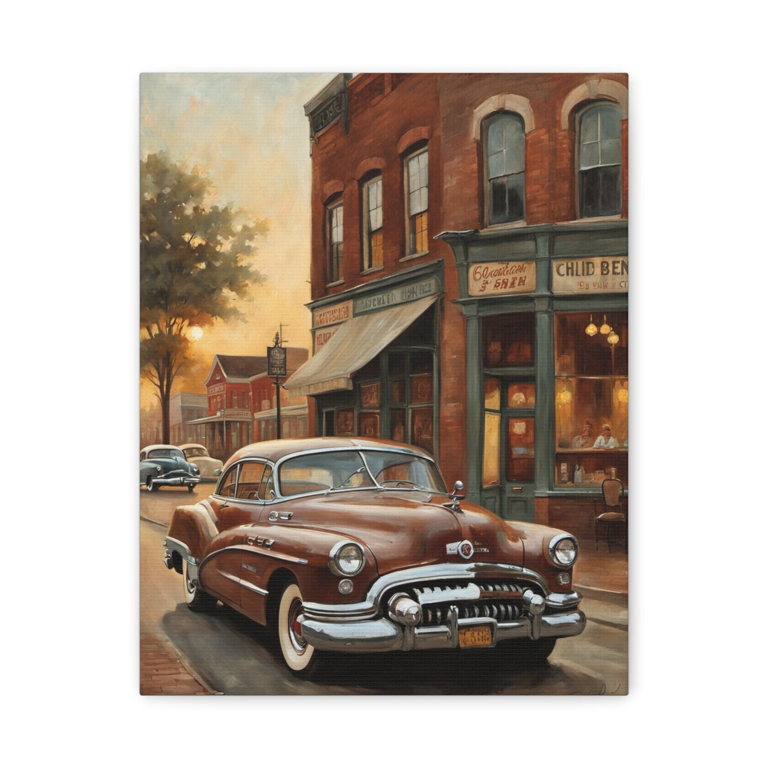 1950 American Riviera Dream Canvas - Town Edition - AquilVision