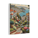 Coastal Garden Street Canvas Print — Stretched Matte Wall Art - AquilVision