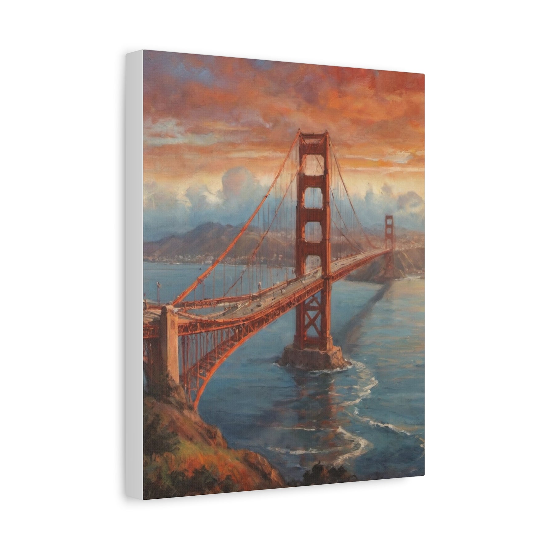 Golden Gate Bridge Canvas Print — Matte Stretched Wall Art - AquilVision