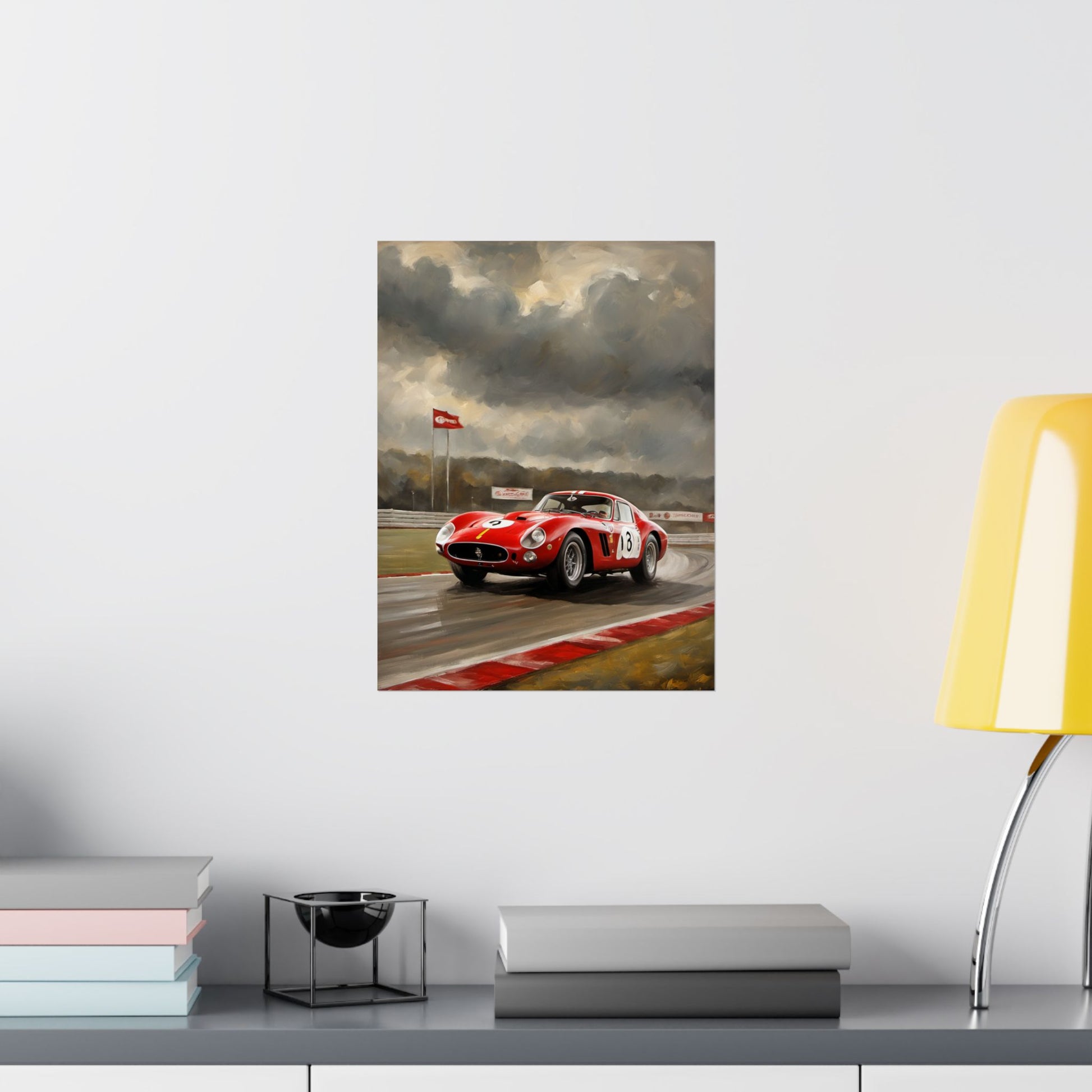 Racing Car Matte Vertical Posters, Sports Wall Art, Automotive Decor, Gift for Car Enthusiasts, Vintage Racing Print Printify