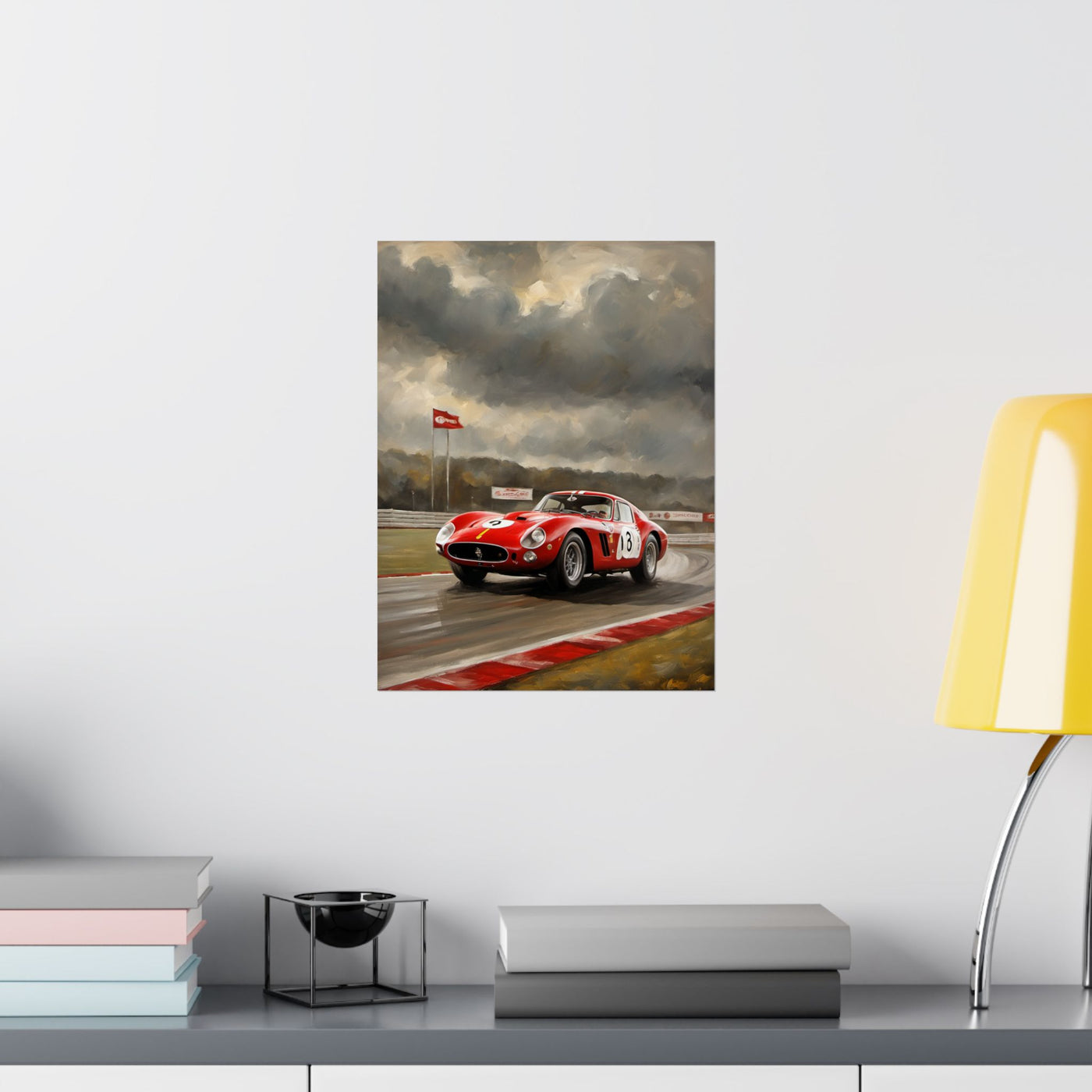 Racing Car Matte Vertical Posters, Sports Wall Art, Automotive Decor, Gift for Car Enthusiasts, Vintage Racing Print Printify