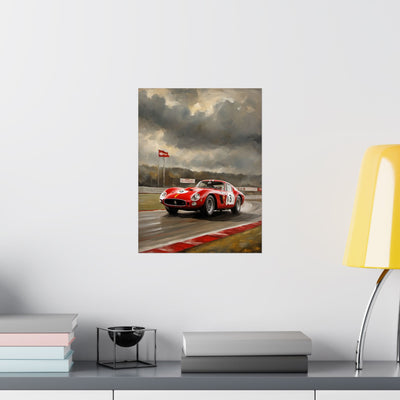 Racing Car Matte Vertical Posters, Sports Wall Art, Automotive Decor, Gift for Car Enthusiasts, Vintage Racing Print Printify