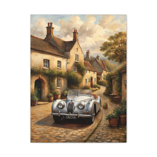 Vintage Car Canvas Art, Wall Decor, Home Office Decor, Gifts for Car Lovers, Rustic Artwork, Gift for Him