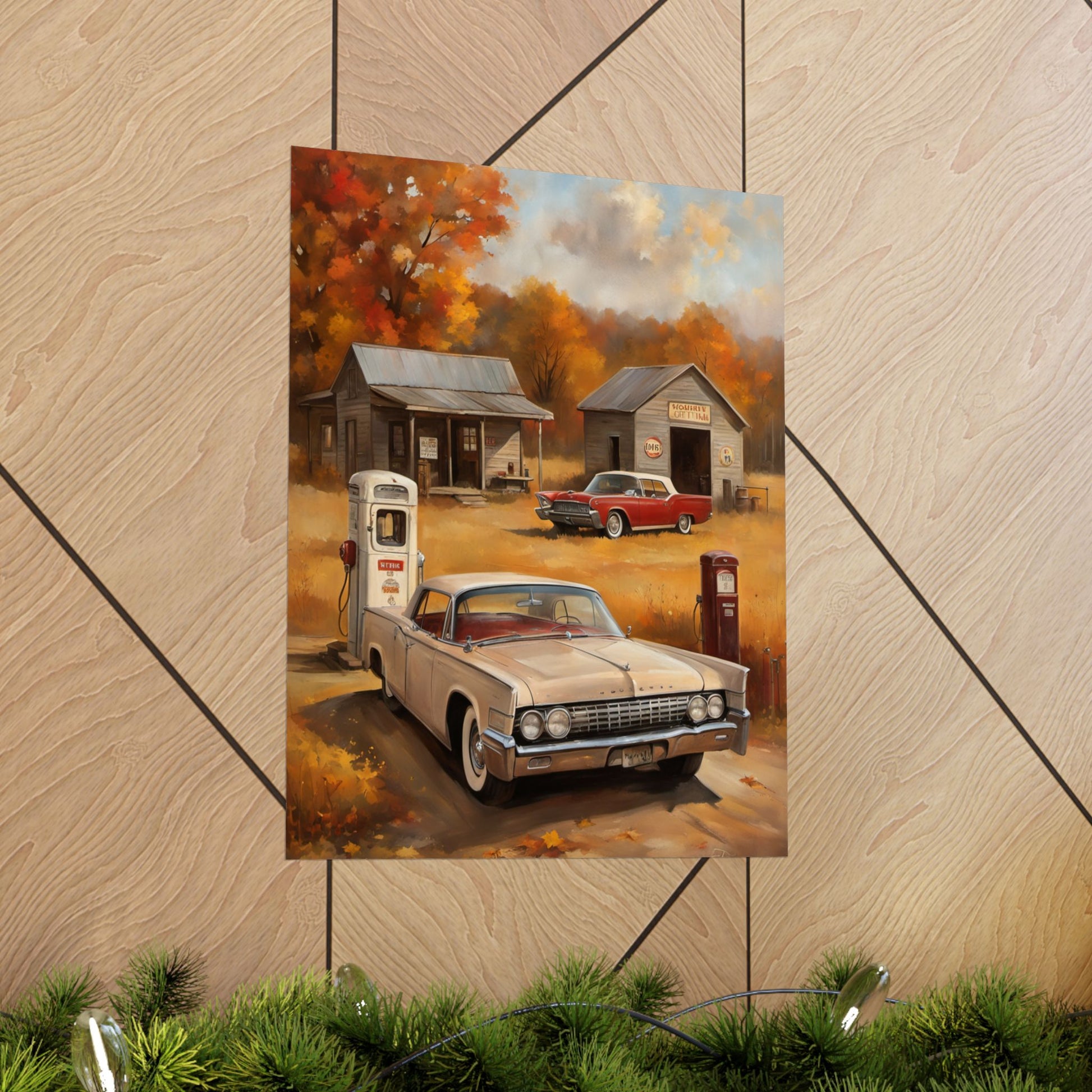 Vintage Car Adventure Matte Vertical Posters | Retro Wall Art, Home Decor, Classic Car Gifts, Gift for Him, Nostalgic Art Printify