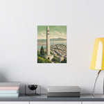 Coit Tower San Francisco Matte Poster — Vintage Cityscape Vertical Wall Art - AquilVision