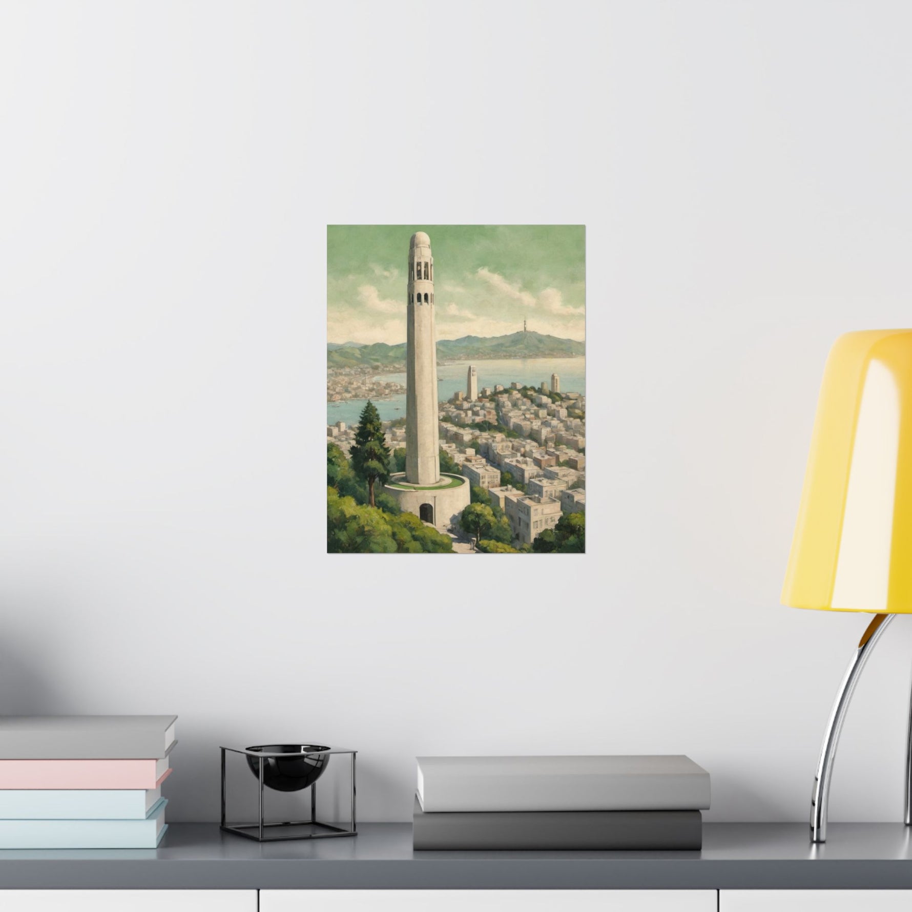 Coit Tower San Francisco Matte Poster — Vintage Cityscape Vertical Wall Art - AquilVision