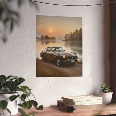 Vintage Car Matte Poster, Classic Automobile Wall Art, Home Decor, Gift for Car Lovers, Retro Wall Print, Vintage Style Printify