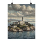 Lighthouse Island Matte Poster — Coastal Nautical Wall Art - AquilVision