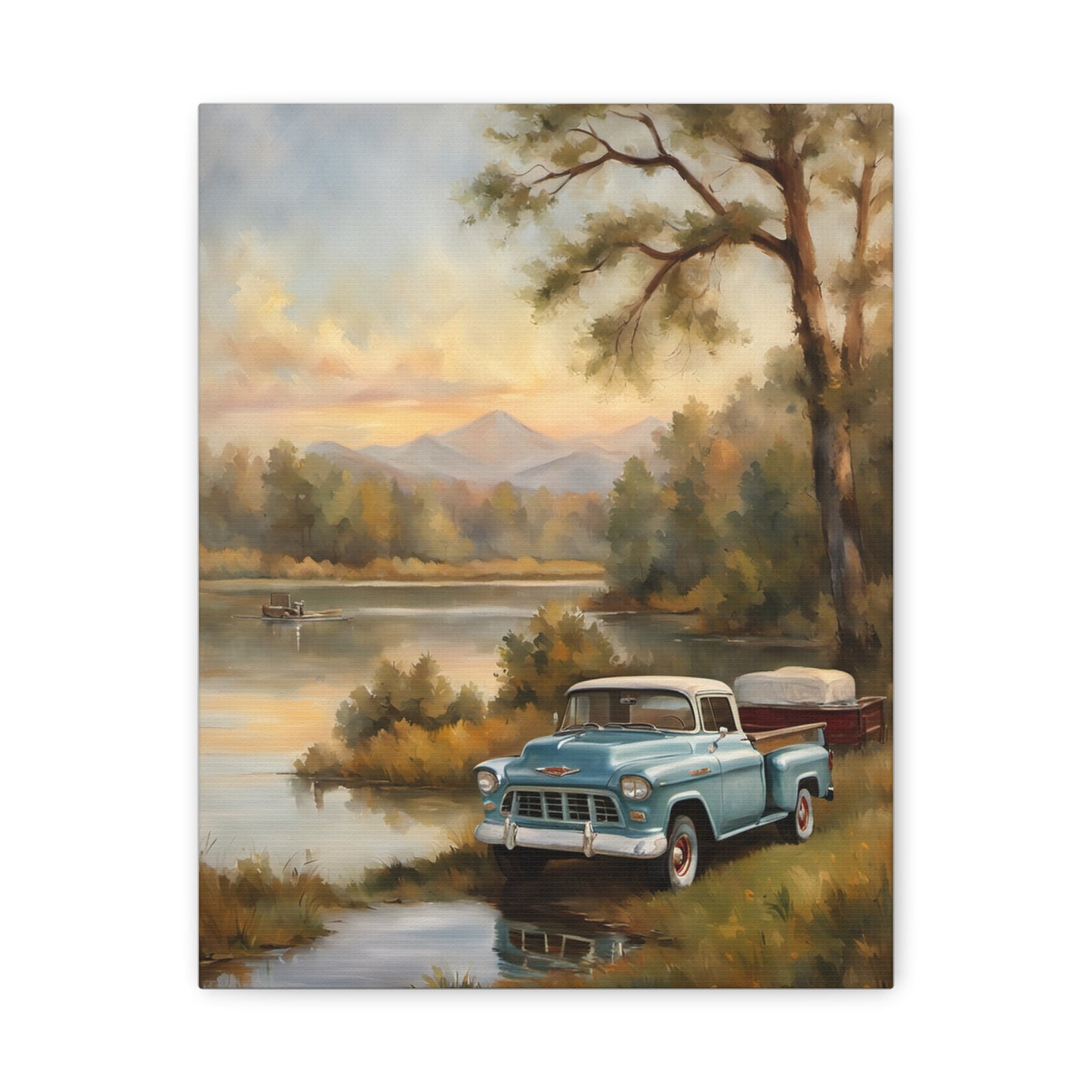 Rustic Landscape Canvas Print, Vintage Truck Art, Home Decor, Nature Wall Art, Gift for Truck Lovers, Farmhouse Wall Decor, [...]