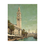 Vintage Coastal Clock Tower Poster - AquilVision