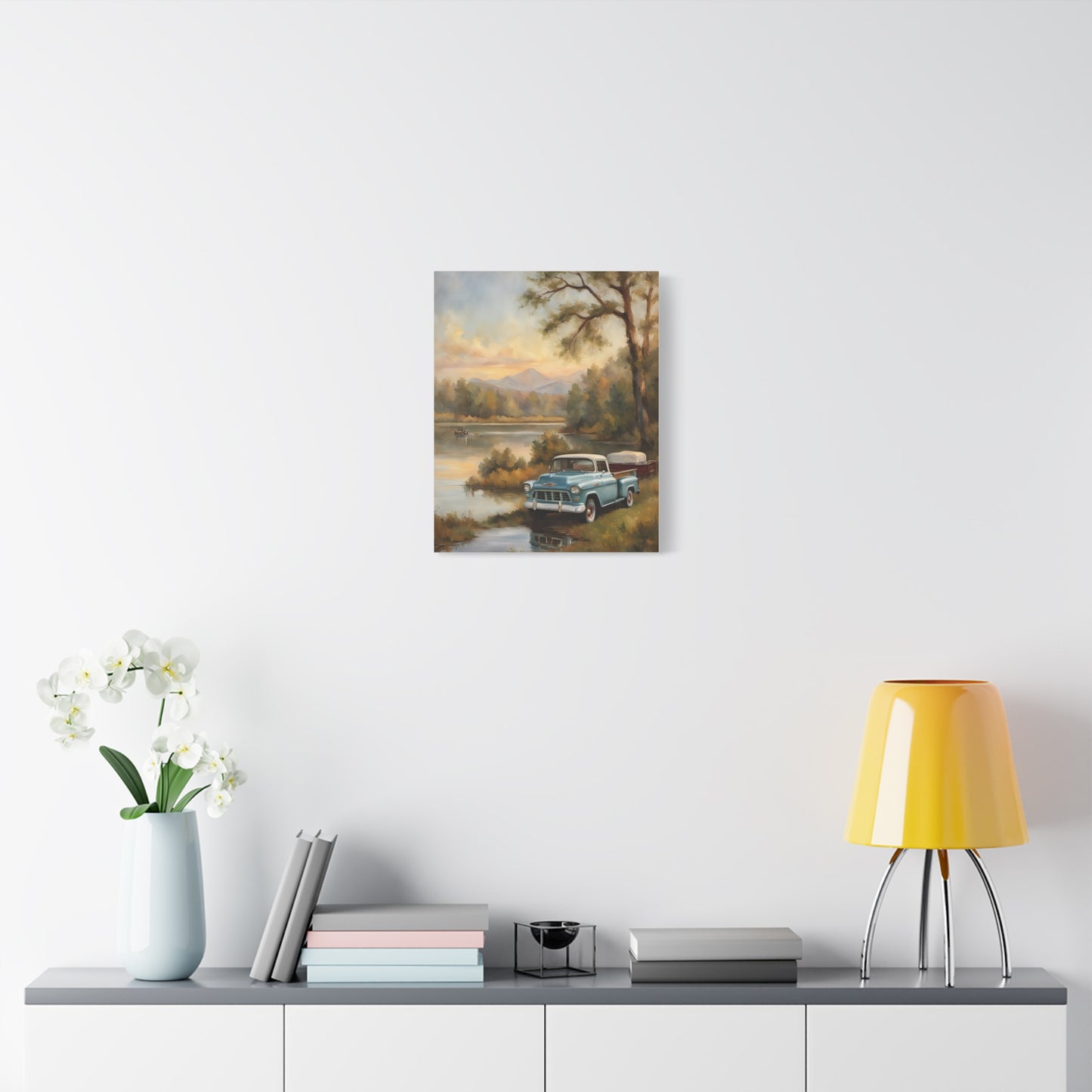 Rustic Landscape Canvas Print, Vintage Truck Art, Home Decor, Nature Wall Art, Gift for Truck Lovers, Farmhouse Wall Decor, [...]