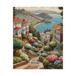 Coastal Garden Street Matte Poster — Scenic San Francisco Bay Print - AquilVision