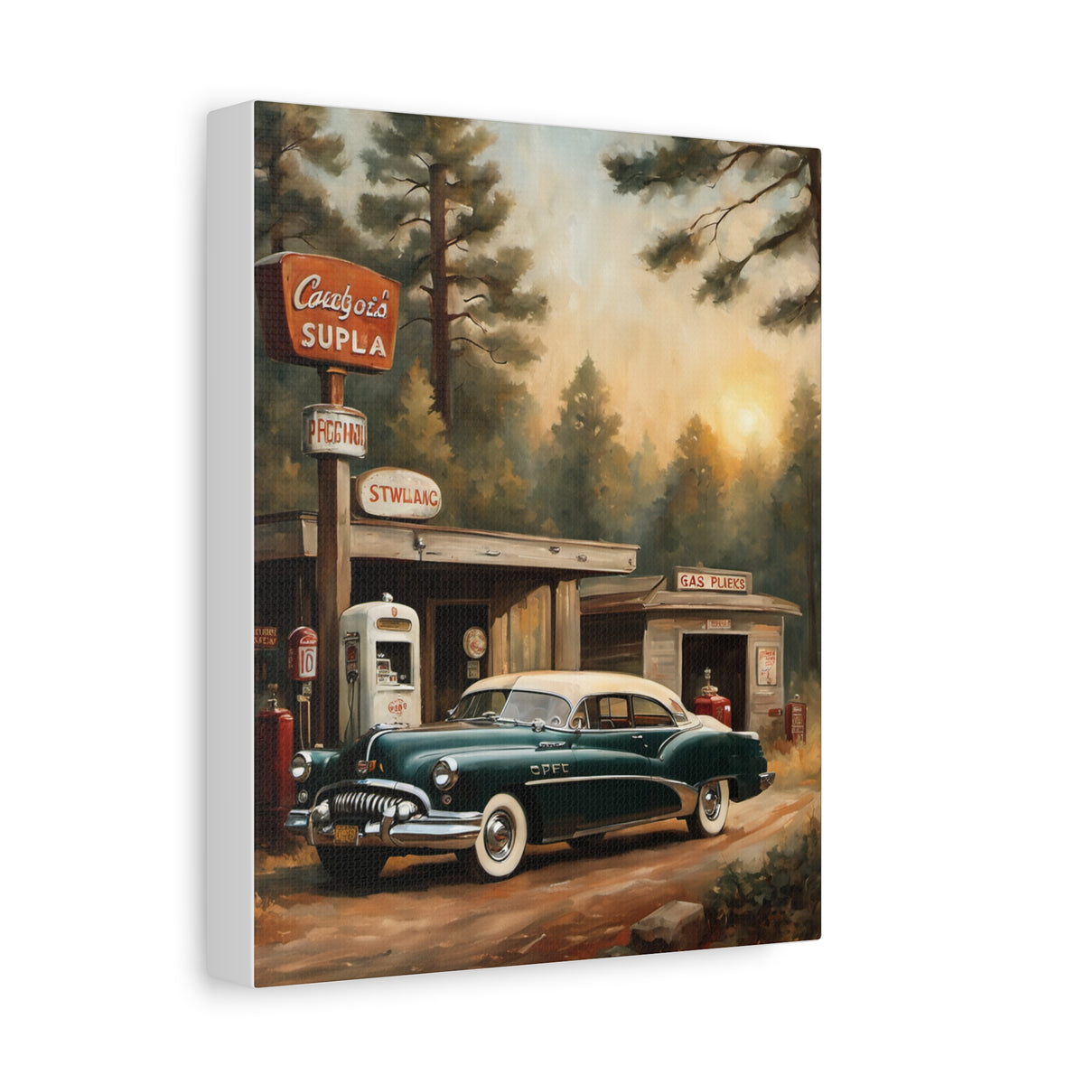 1950 American Riviera Dream Canvas - Forest Edition - AquilVision
